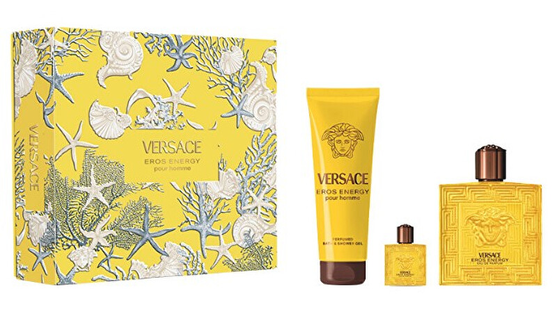 Versace Eros Energy - EDP 100 ml + sprchový gel 150 ml + EDP 5 ml Dárková sada