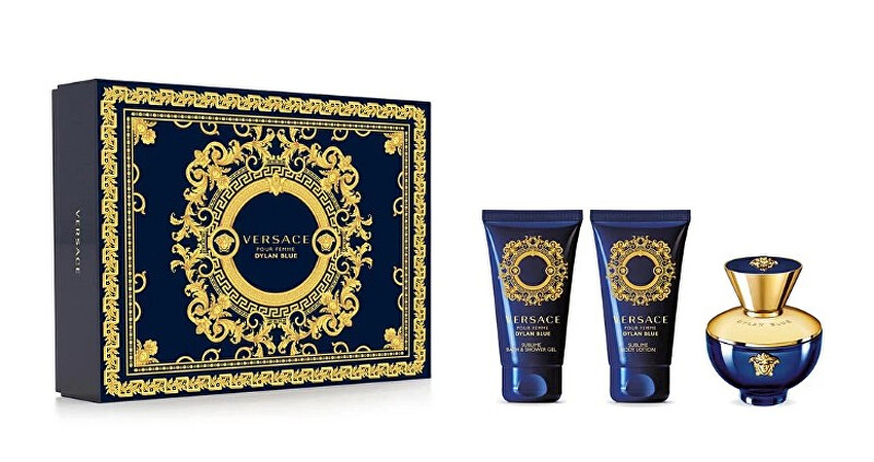 Pour Femme Dylan Blue - EDP 50 ml + sprchový gel 50 ml + tělové mléko 50 ml