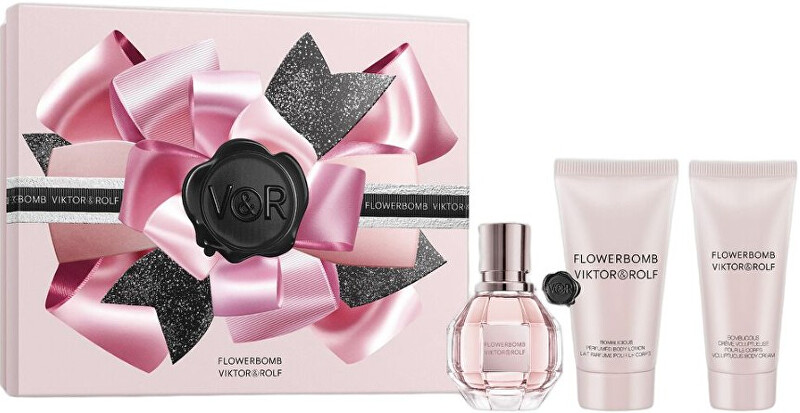 Flowerbomb - EDP 30 ml + tělové mléko 50 ml + tělový krém 40 ml