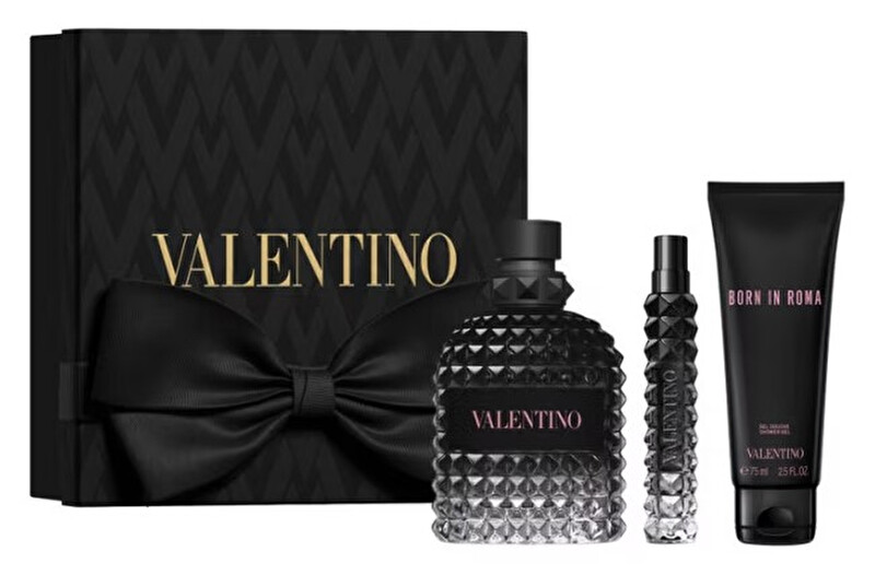 Valentino Uomo Born In Roma - EDT 100 ml + sprchový gel 75 ml + EDT 10 ml Dárková sada