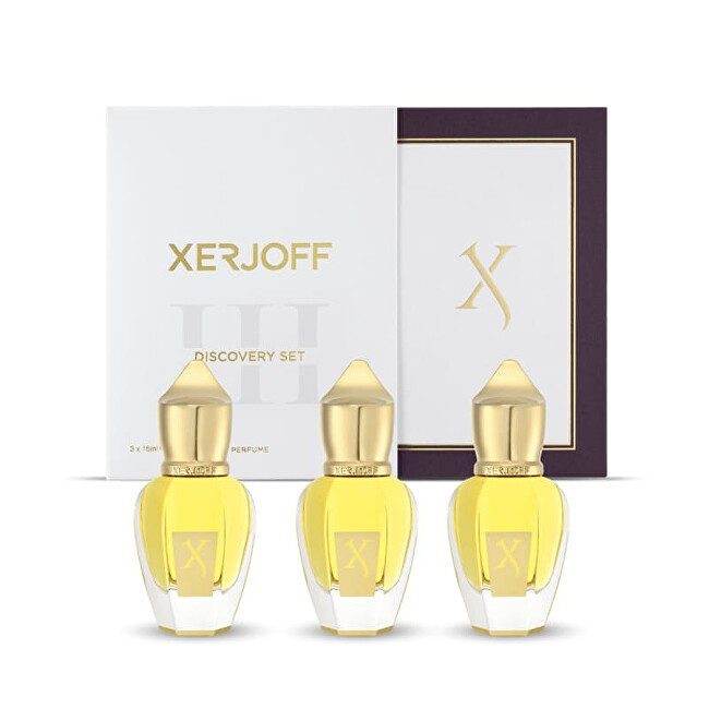 Mini sada XerJoff - Naxos + Alexandria II + Golden Dallah 3 x 15 ml