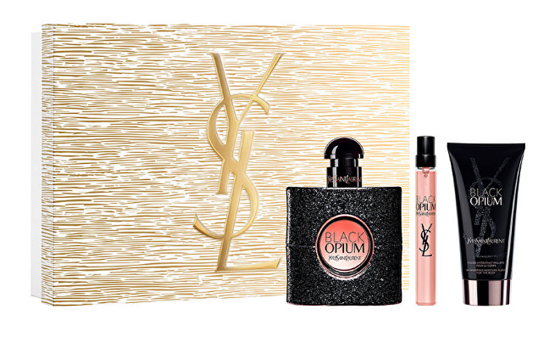 Black Opium - EDP 90 ml + rtěnka 1,3 g + EDP 10 ml