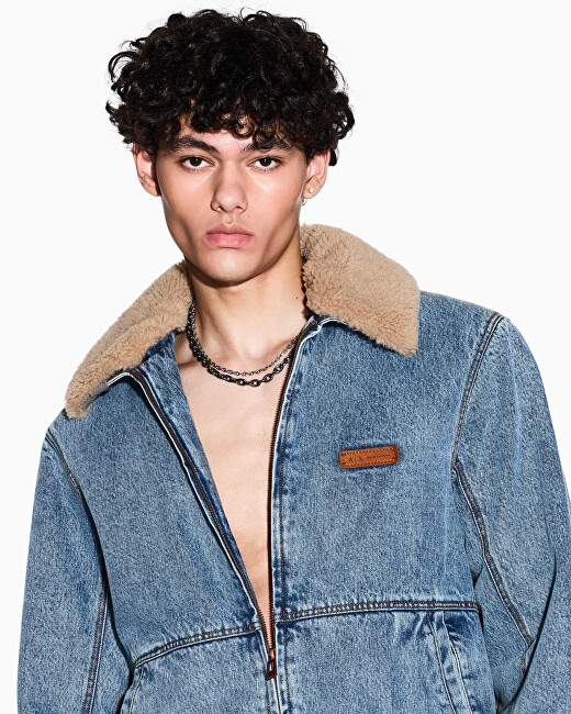 Armani Exchange Dvojitý ocelový náhrdelník pro muže AXG0159060