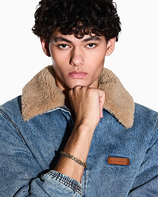 Armani Exchange Dvojitý ocelový náramek pro muže AXG0162710