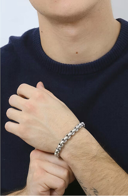 Armani Exchange Módní pánský ocelový náramek AXG0045040