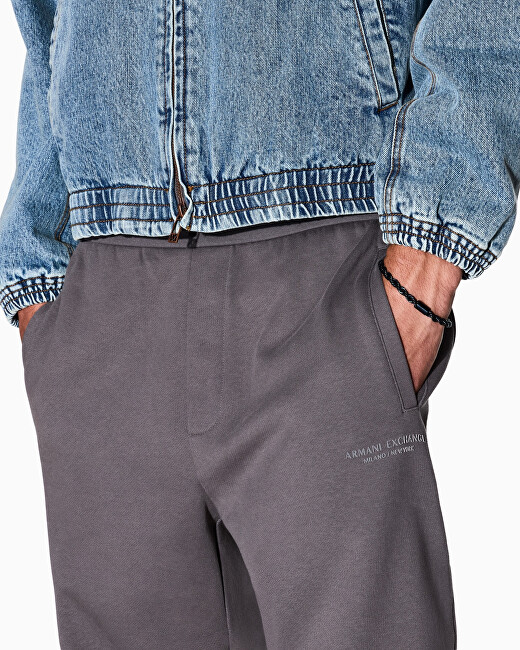 Armani Exchange Stylový pánský pozlacený náramek z oceli AXG0165470