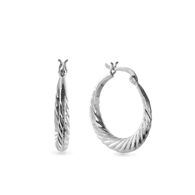 AGAIN Jewelry Stylové stříbrné náušnice kruhy AJNS0062