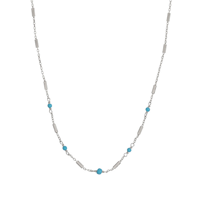 Alisia Něžný stříbrný náhrdelník s tyrkysem AL3243-Argento-Turchese