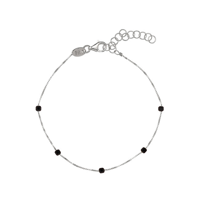 Alisia Něžný stříbrný náramek s černým spinelem AL4082-Argento-Spinello