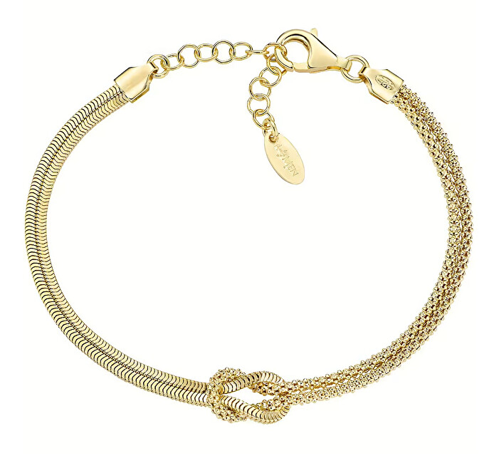 Amen Elegantní pozlacený náramek Love Knot BRNOAMGG1