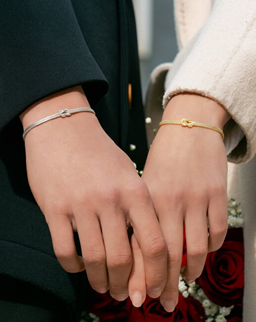 Amen Elegantní stříbrný náramek Love Knot BRNOAMBB1