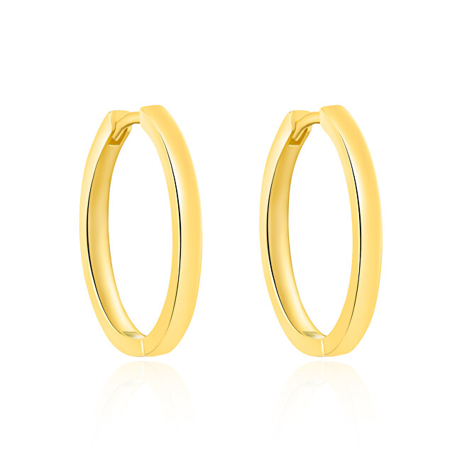 Agato Pozlacené kruhové náušnice AGT-E251K-GOLD