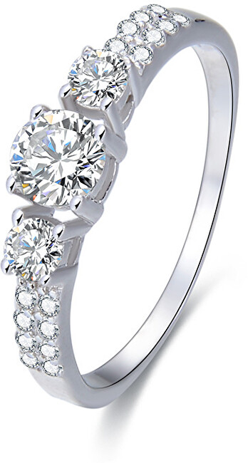 Beneto Stříbrný prsten s krystaly AGG197 50 mm
