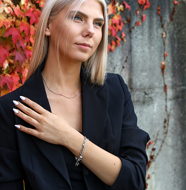 Beneto Exclusive Elegantní stříbrný řetízek Hádek AGS642 CH