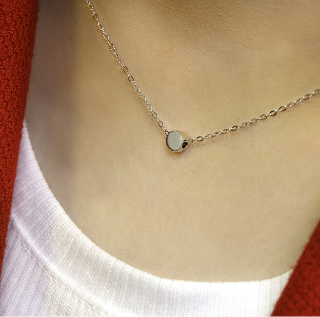 Beneto Minimalistický stříbrný náhrdelník AGS1011/47