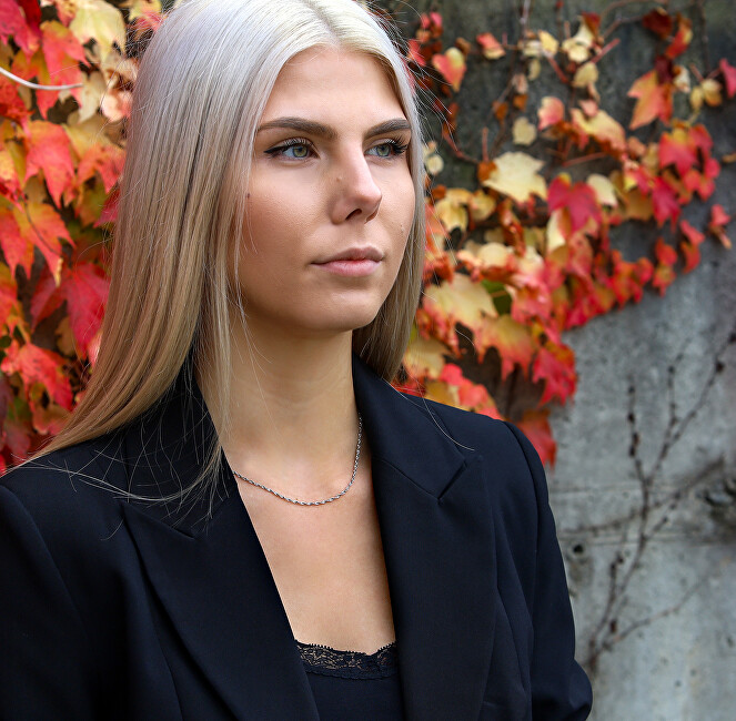 Beneto Exclusive Půvabný stříbrný řetízek Lambáda AGS669 CH