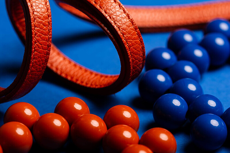 #ballsmania Originální náhrdelník C206 19-4056 Blue Olympian