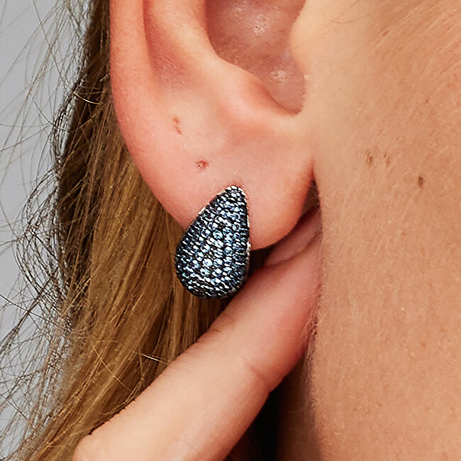 Brosway Visací náušnice Tear drop Cloud Light Blue Fancy FCL115