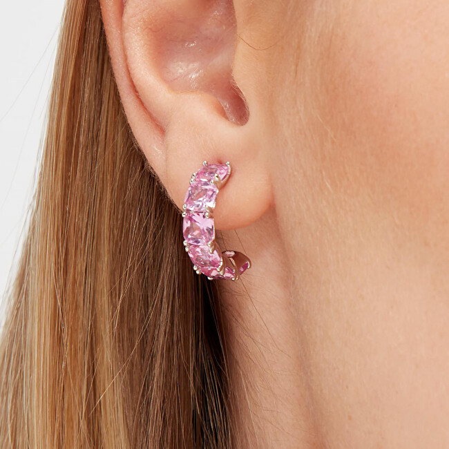 Brosway Okouzlující single náušnice Fancy Vibrant Pink FVP10