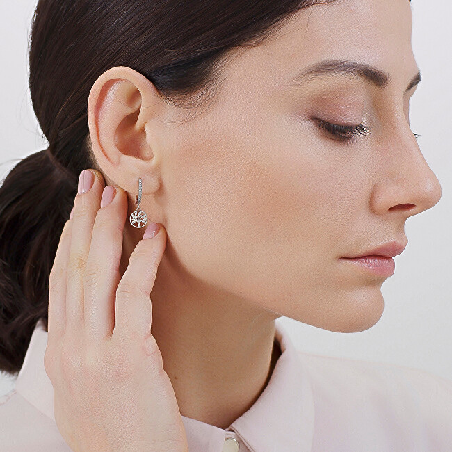 Brosway Pozlacená single náušnice Strom života Chakra BHKE005
