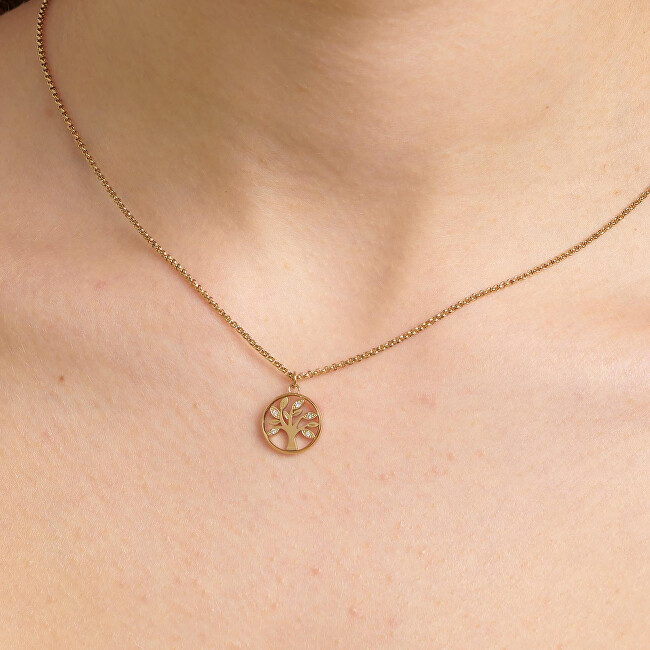 Brosway Pozlacený náhrdelník Strom života Chakra BHKN094