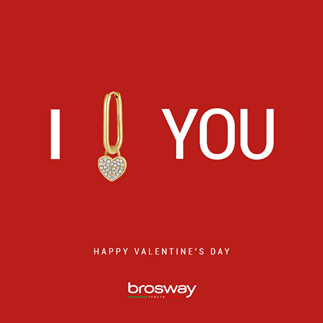 Brosway Romantická single náušnice s krystaly 2v1 Chakra BHKE121