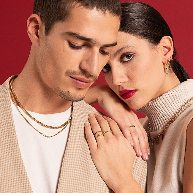 Brosway Romantická single náušnice s krystaly 2v1 Chakra BHKE121