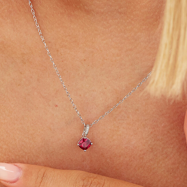 Brosway Stříbrný přívěsek s červeným zirkonem Fancy Passion Ruby FPR17