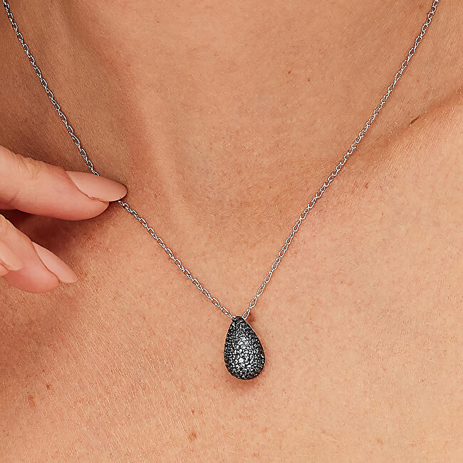 Brosway Stříbrný náhrdelník Tear Drop Cloud Light Blue Fancy FCL114