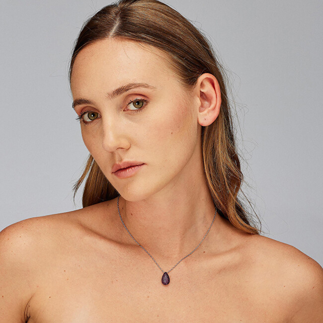 Brosway Stříbrný náhrdelník Tear Drop Passion Ruby Fancy FPR120