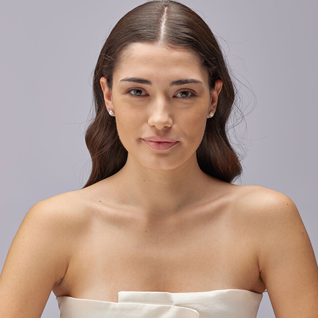 Brosway Úchvatné stříbrné náušnice s perlou Fancy Infinite White FIW146
