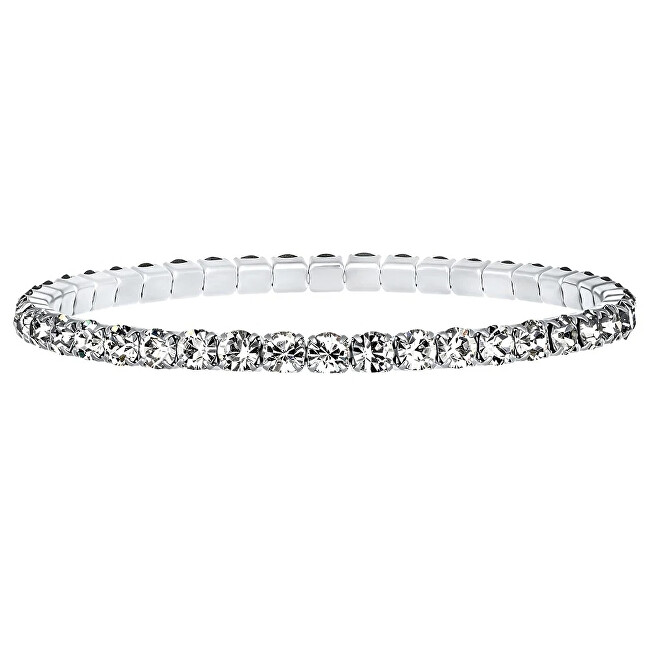 CRYSTalp Elastický tenisový náramek s čirými Swarovski krystaly Aura 22270.CRY.E
