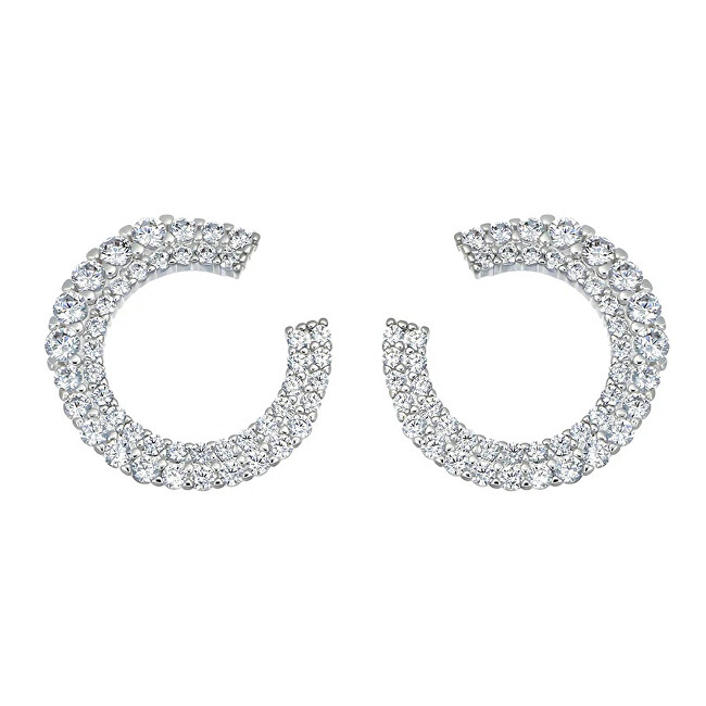 CRYSTalp Elegantní náušnice s čirými krystaly Typo 42319.R