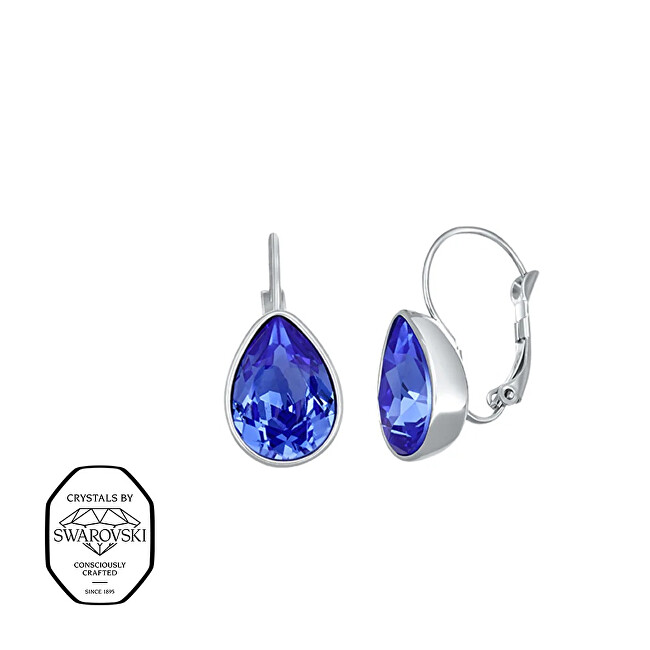 CRYSTalp Elegantní visací náušnice s krystalem Swarovski Sundrop 42271.SAP.E
