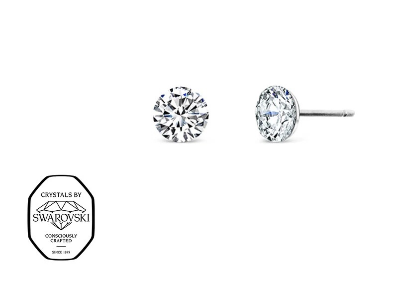 CRYSTalp Oceľové kôstky s kryštálom Swarovski Tubby Mini 4200.CRY.E