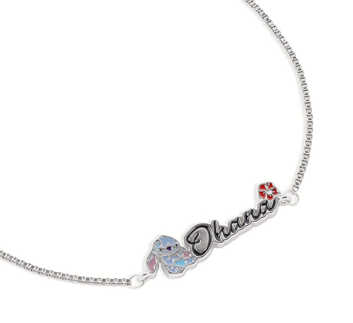 Disney Něžný náramek s nápisem Ohana Lilo & Stitch BF00662RL.PA
