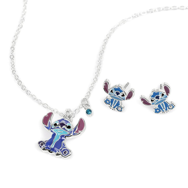 Disney Roztomilá sada šperků Lilo & Stitch SF00783SL.PH (náhrdelník, náušnice)