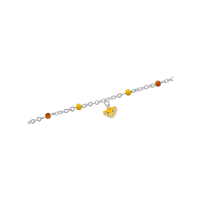 Disney Slušivý stříbrný náramek Lion king Mini BS00105SL-47.CS