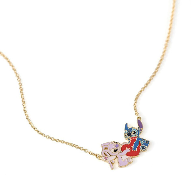 Disney Okouzlující náhrdelník s přívěskem Stitch a Angel Lilo & Stitch NF00777YRUL-18.PA