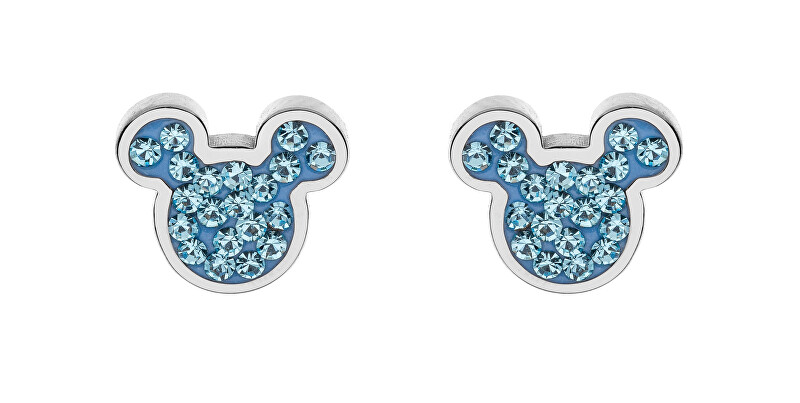 Disney Půvabné ocelové pecky se zirkony Mickey Mouse E600178RQL-B.CS