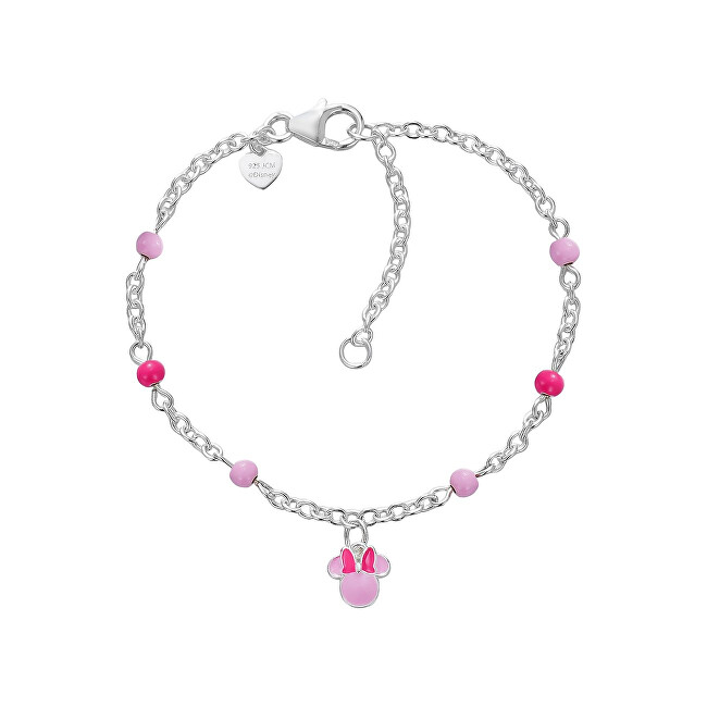 Disney Slušivý stříbrný náramek Minnie Mini BS00104SL-47.CS