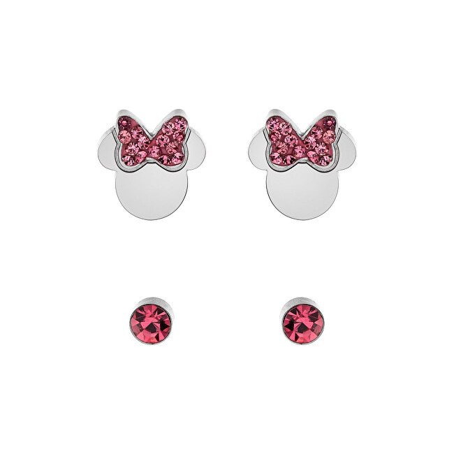 Disney Set dívčích náušnic Minnie Mouse S600149RPL-B.CS (2 páry náušnic)