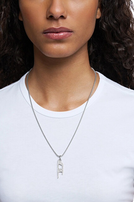Diesel Fashion ocelový náhrdelník D Logo DX1624040