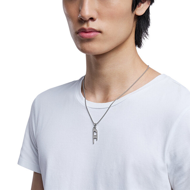 Diesel Fashion ocelový náhrdelník D Logo DX1624040