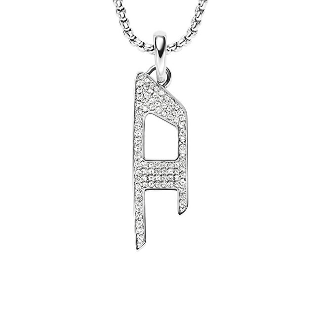 Diesel Fashion ocelový náhrdelník D Logo DX1624040