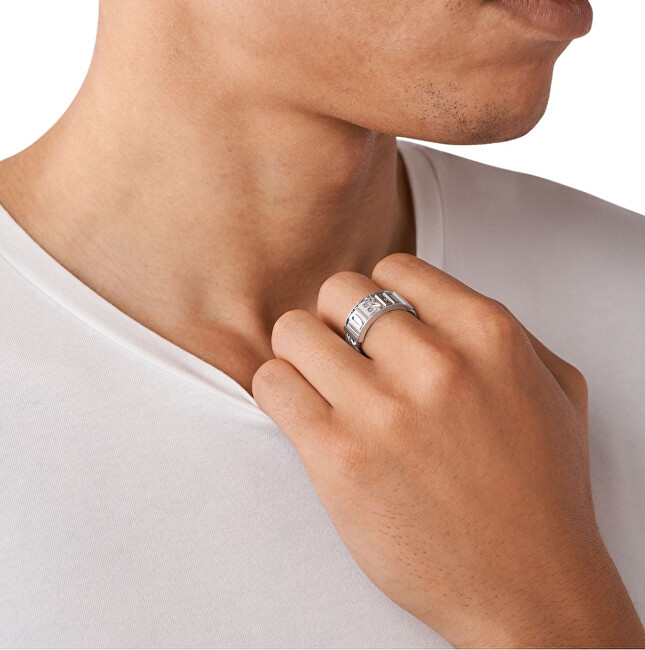 Diesel Fashion ocelový pánský prsten DX1347040