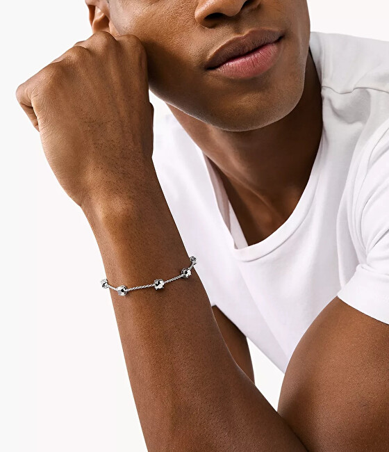 Diesel Fashion stříbrný náramek s krystaly DL1358040
