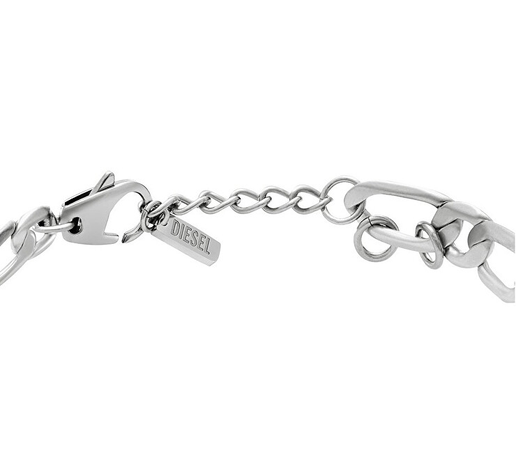 Diesel Moderní unisex náramek D Logo DX1599040