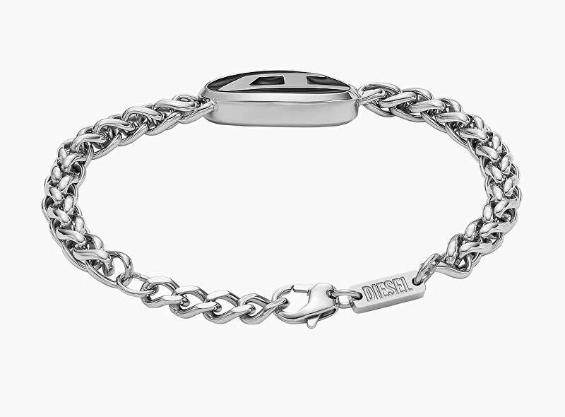Diesel Módní ocelový náramek s logem DX1469040