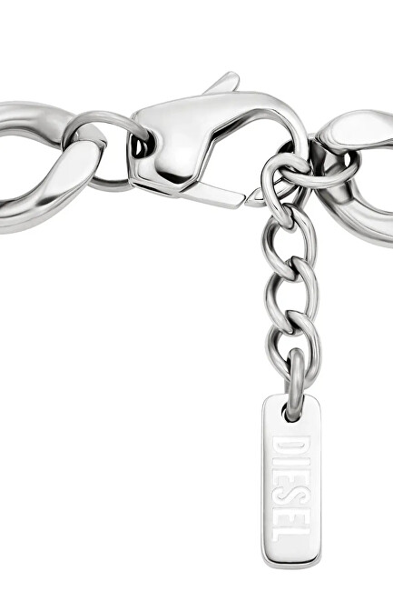 Diesel Stylový unisex náramek z oceli D Logo DX1663040